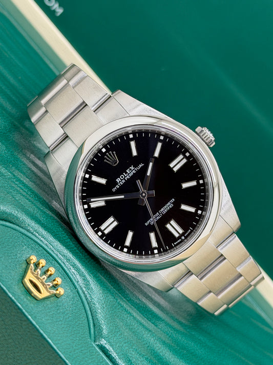 Rolex Oyster Perpetual 41 - Black Dial - Ref 124300 - Year 2023