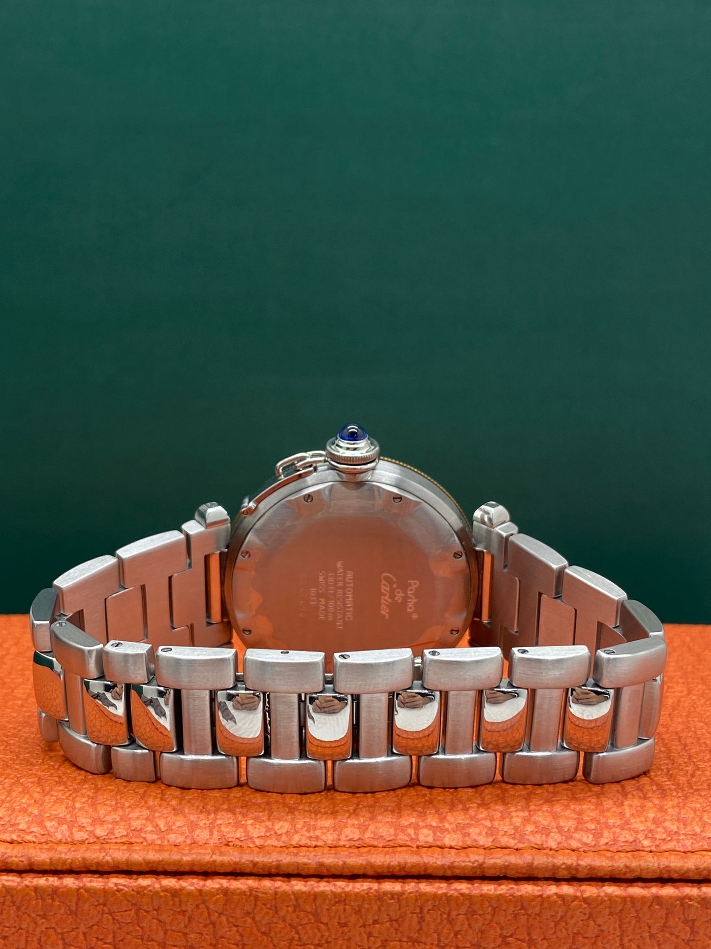 Cartier Pasha 38 Power Reserve 18k Gold - Champagne Dial - Ref 1033