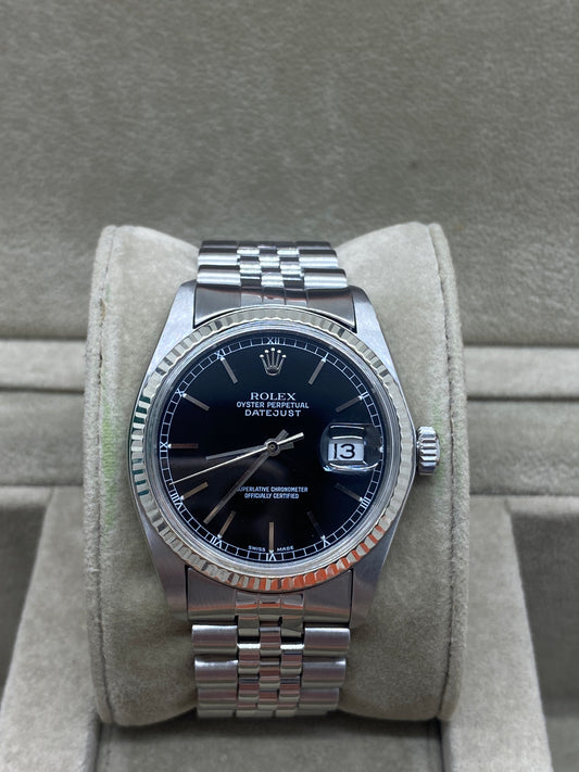 Rolex Datejust 36 - Black  Dial - Ref 16014 - Year 1985