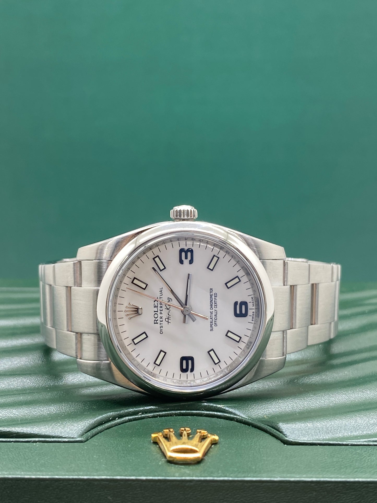 Rolex Air-King 34mm - White dial - Ref 114200 - Year 2013
