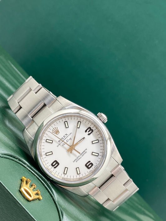 Rolex Air-King 34mm - White dial - Ref 114200 - Year 2013