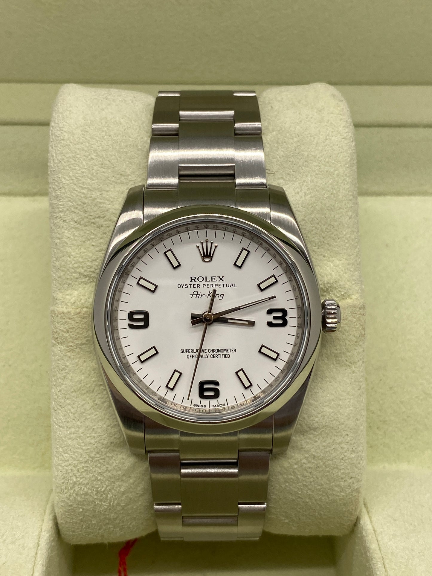 Rolex Air-King 34mm - White dial - Ref 114200 - Year 2013