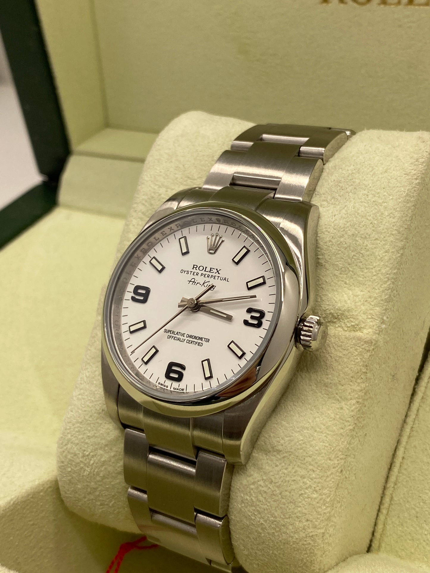 Rolex Air-King 34mm - White dial - Ref 114200 - Year 2013