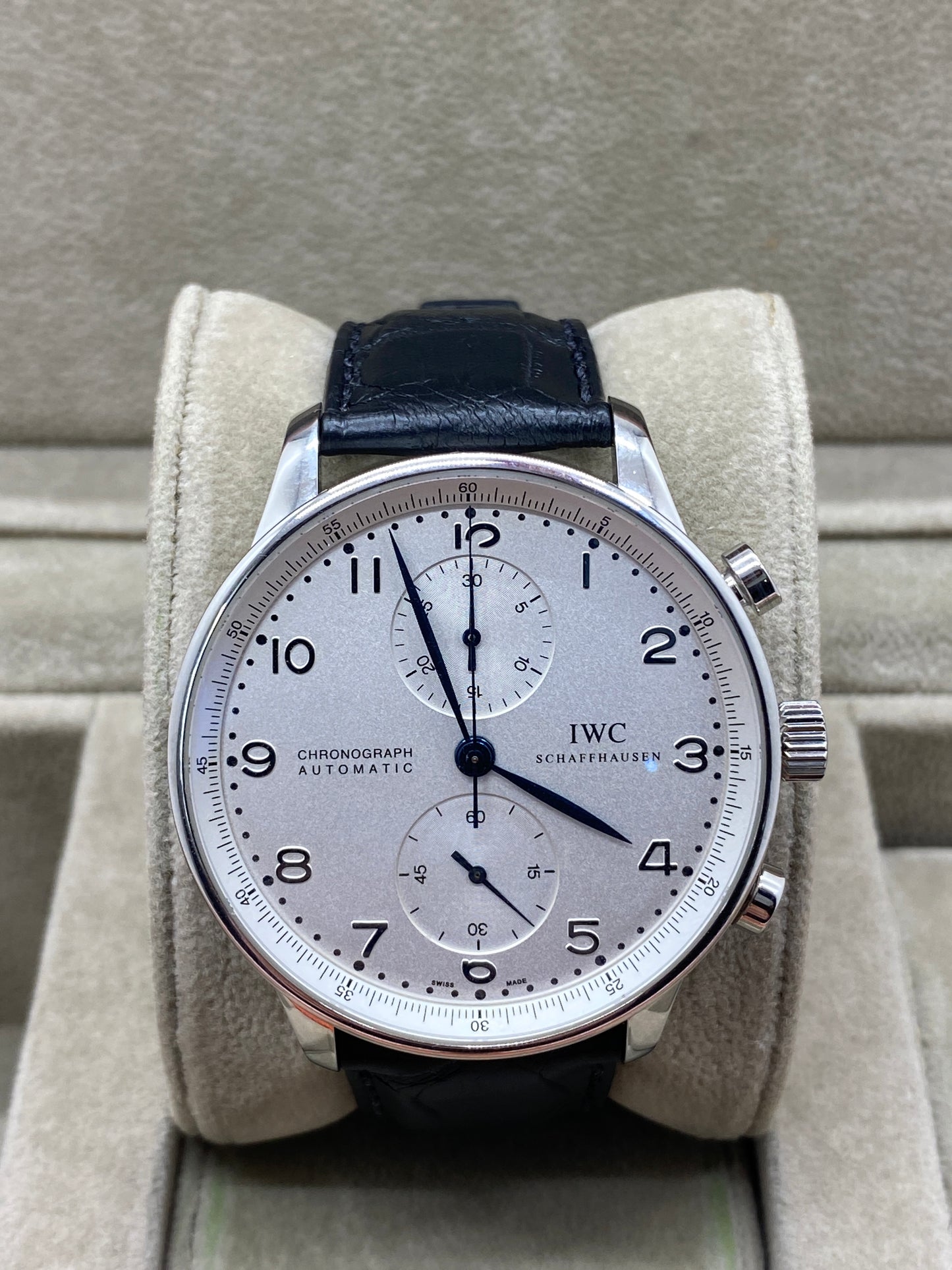 IWC Portuguese Chronograph - White Dial - Ref IW371401 - Year 2006