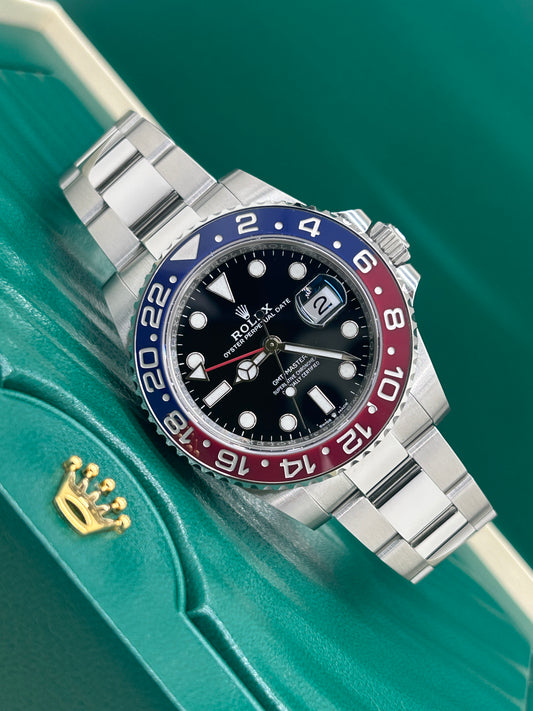 Rolex GMT-Master II - "Pepsi" - Ref 126710BLRO - Likw New - Never Polished - Year 12-2023