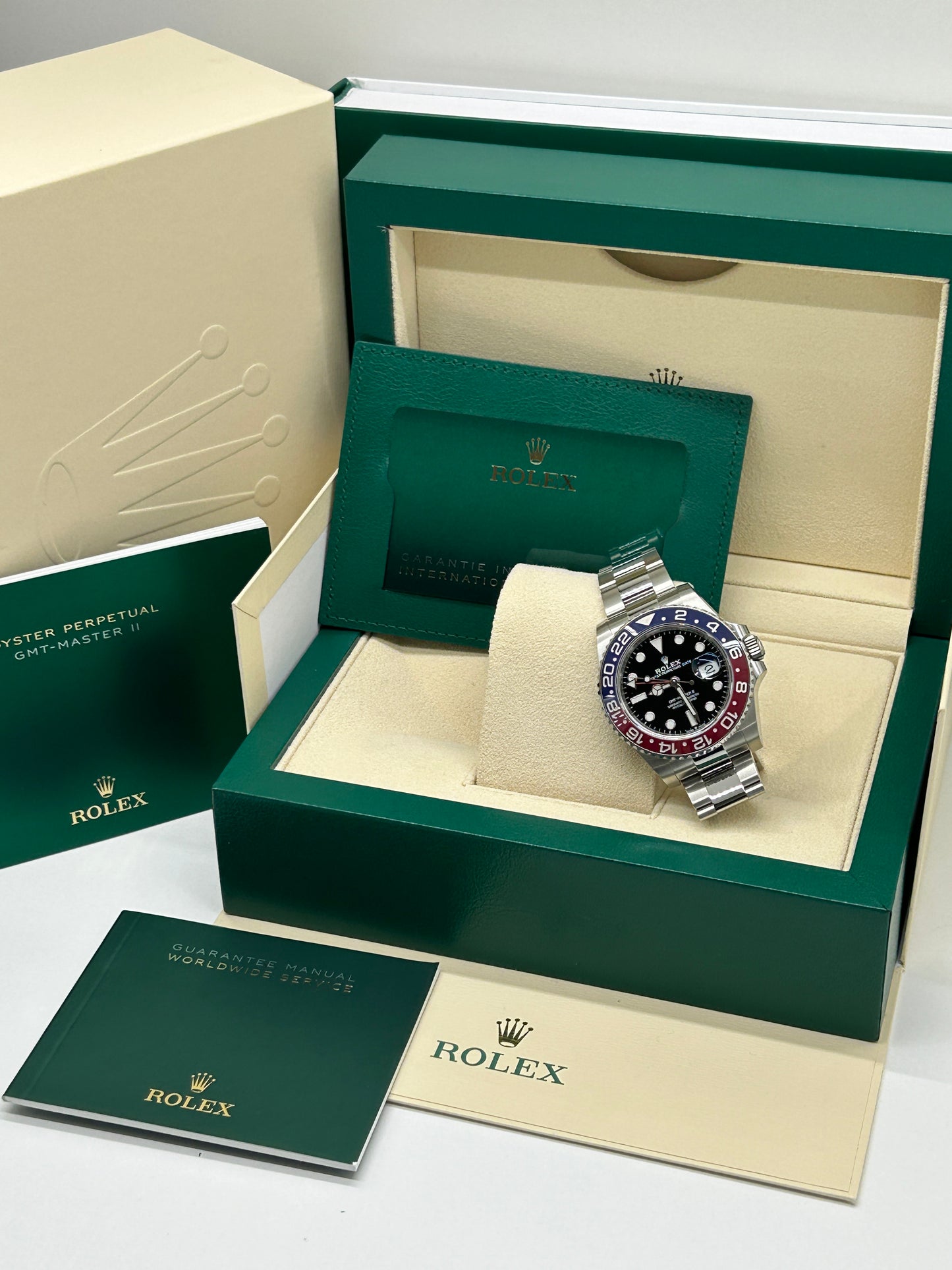 Rolex GMT-Master II - "Pepsi" - Ref 126710BLRO - Likw New - Never Polished - Year 12-2023