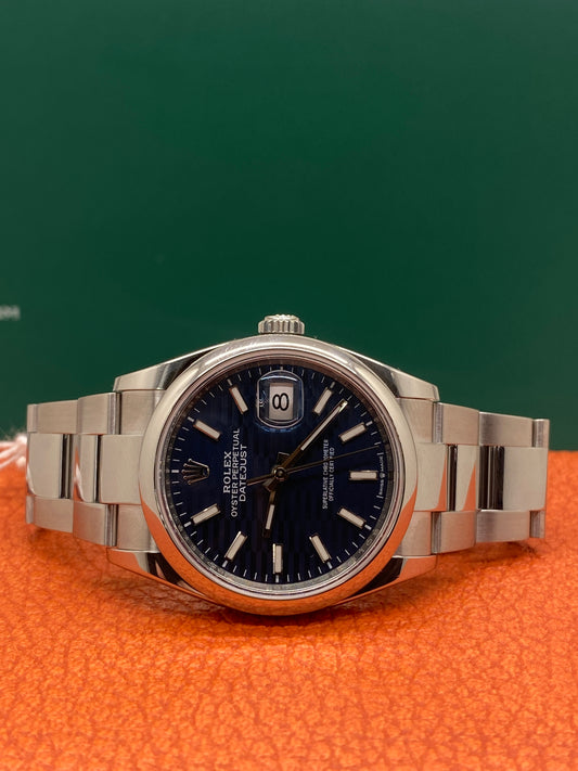 Rolex Datejust 36 - Blue Motif Dial - Ref 126200