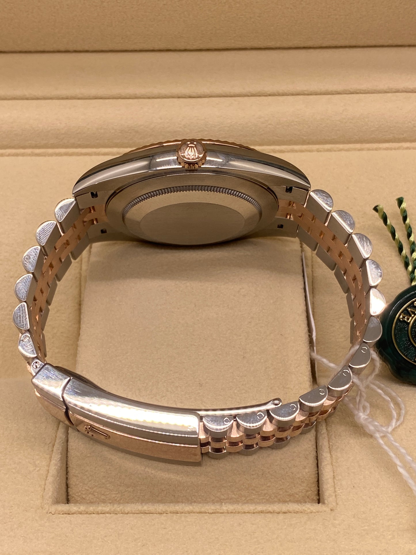 Rolex Datejust 41 - 18kt Rose Gold - Wimbledon Dial - Ref 126331 - Year 2024