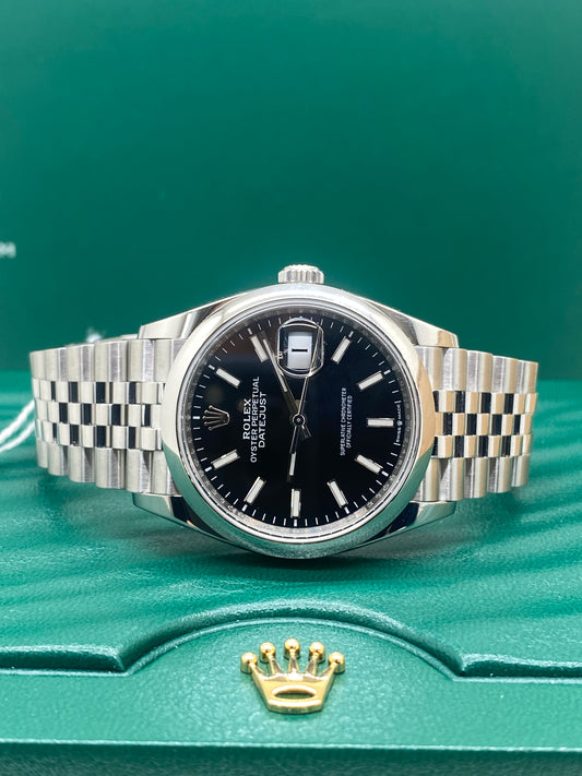 Rolex Datejust 36 - Black  Dial - Ref 126200 - Year 2021