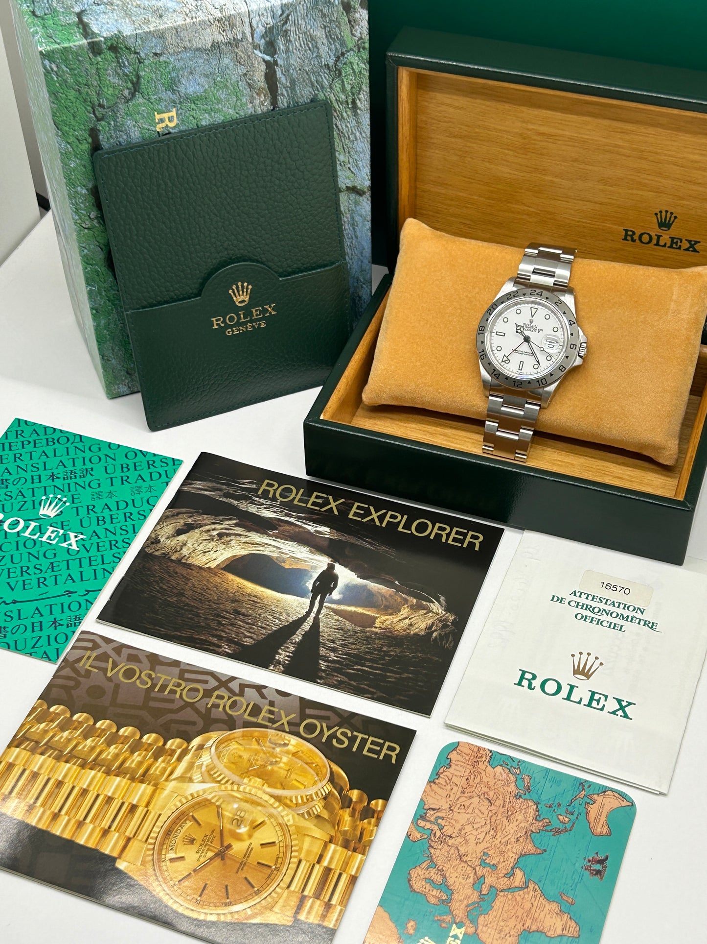 Rolex Explorer II - White Dial - Ref 16570 - Year 1998