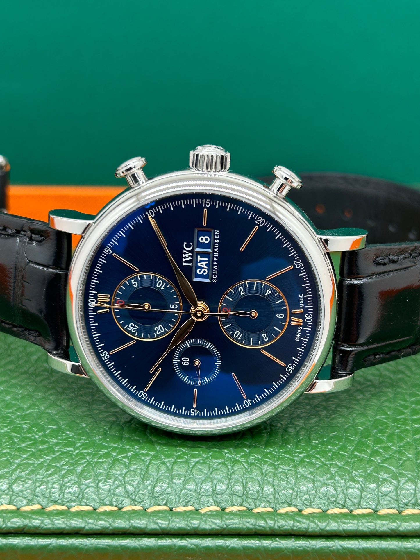 IWC Portofino Chronograph - Blue Dial - Ref IW391036 - New Year 2026