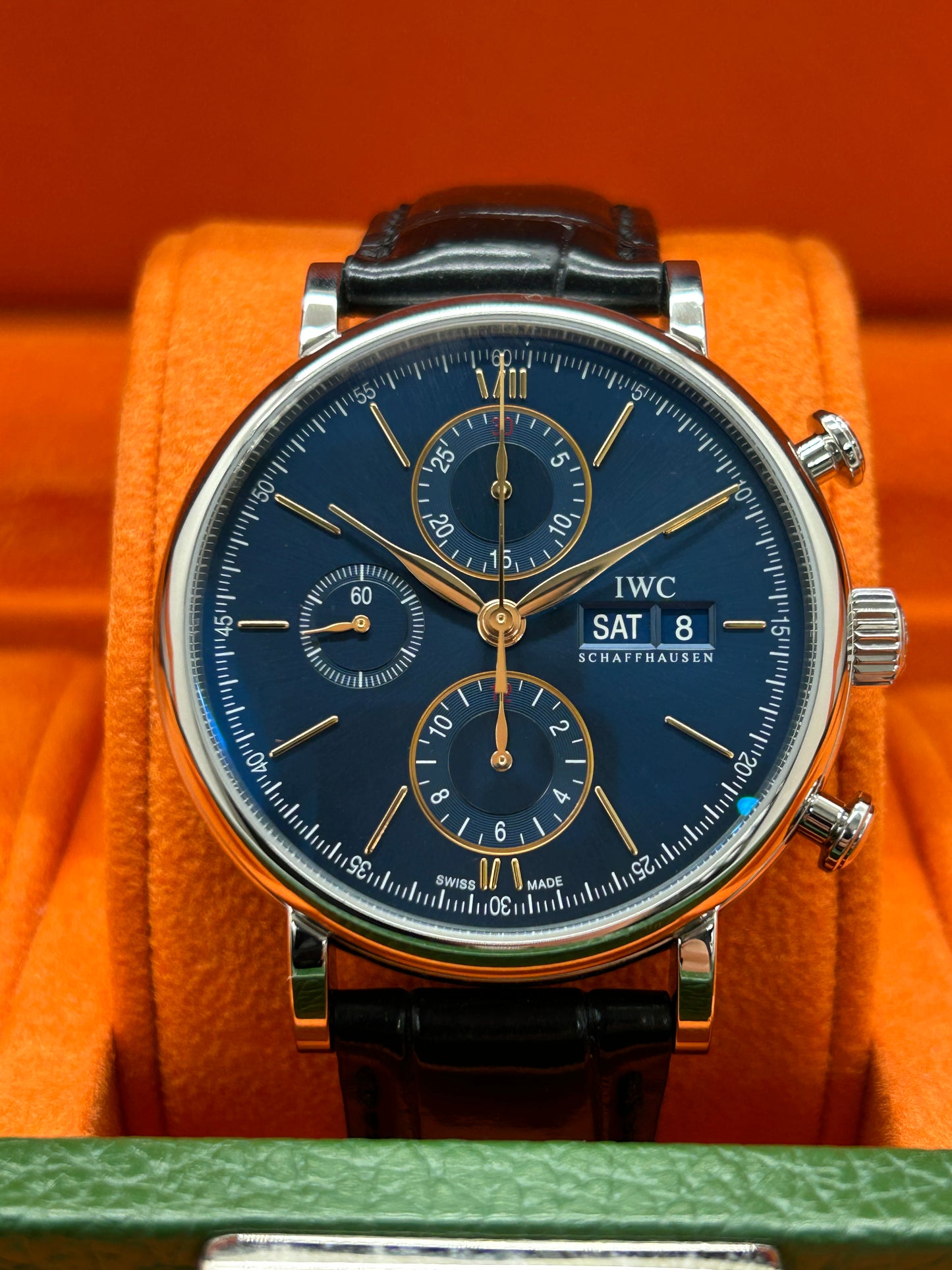 IWC Portofino Chronograph - Blue Dial - Ref IW391036 - New Year 2026