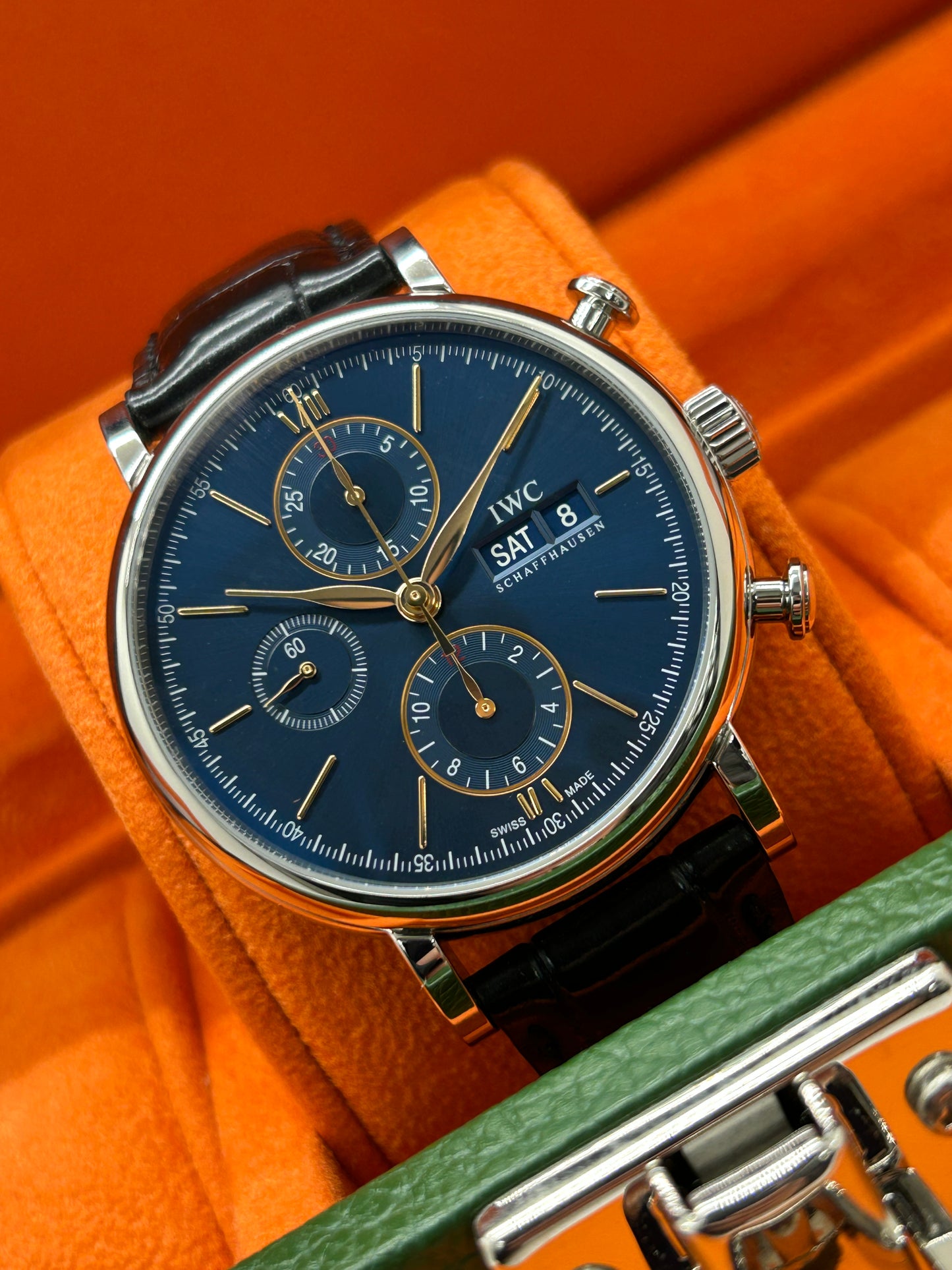 IWC Portofino Chronograph - Blue Dial - Ref IW391036 - New Year 2026