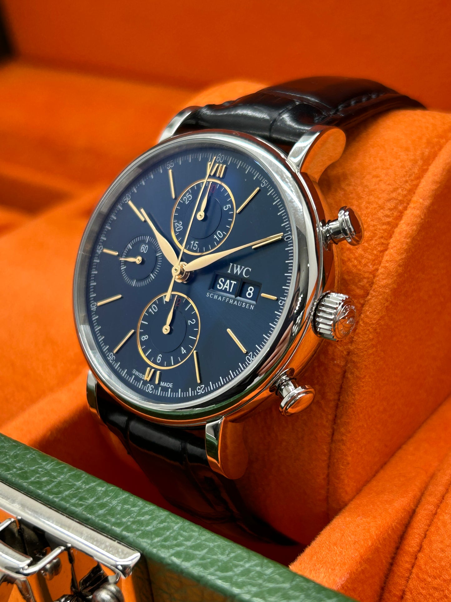 IWC Portofino Chronograph - Blue Dial - Ref IW391036 - New Year 2026