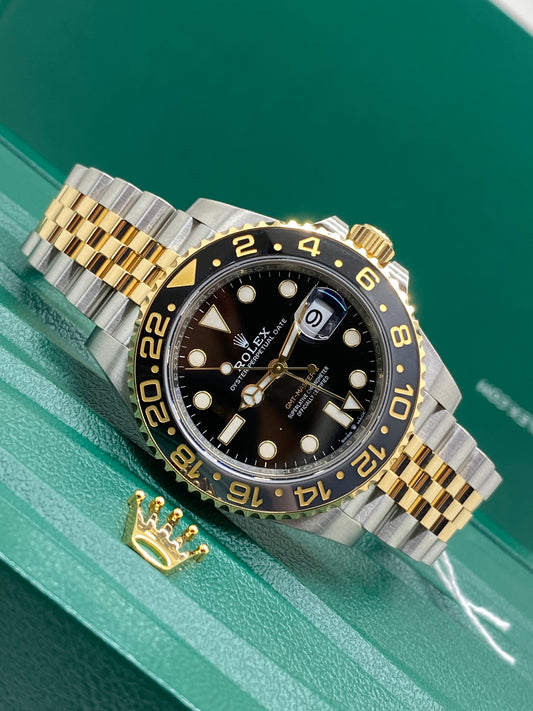 Rolex GMT-Master II - 18Kt Yellow Godl & Steel - Ref 126713GRNR - Year 2024