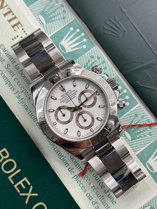 Rolex Daytona Cream Dial - P Serial  - Ref 116520 - Year 2002