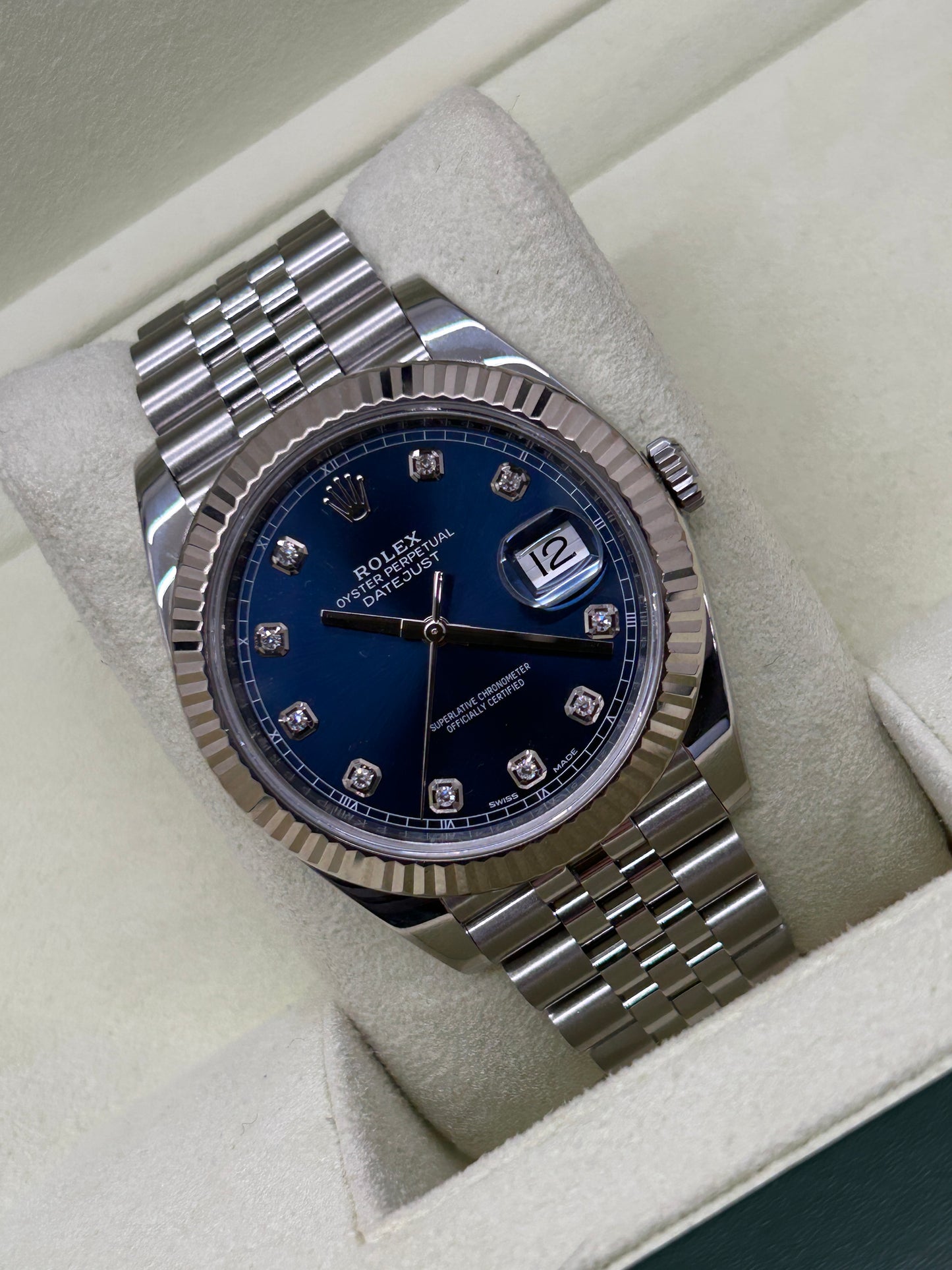 Rolex Datejust 41 - Blue Diamonds Dial - Ref 126334 - Year 2019