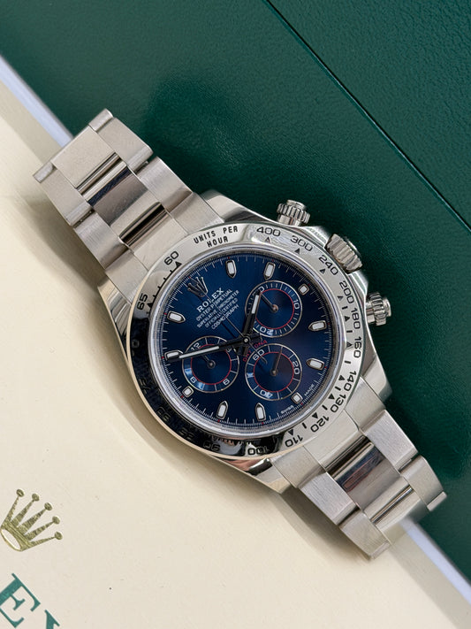 Rolex Daytona White Gold - Blue Dial Ref.116509 - Year 2017
