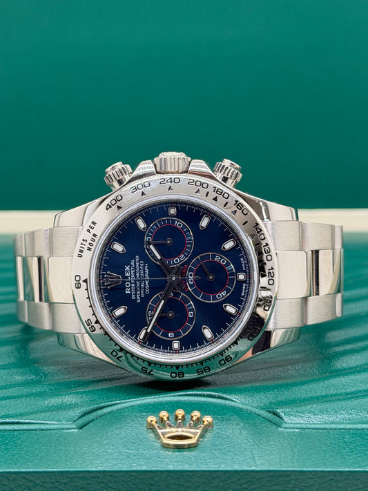 Rolex Daytona White Gold - Blue Dial Ref.116509 - Year 2017