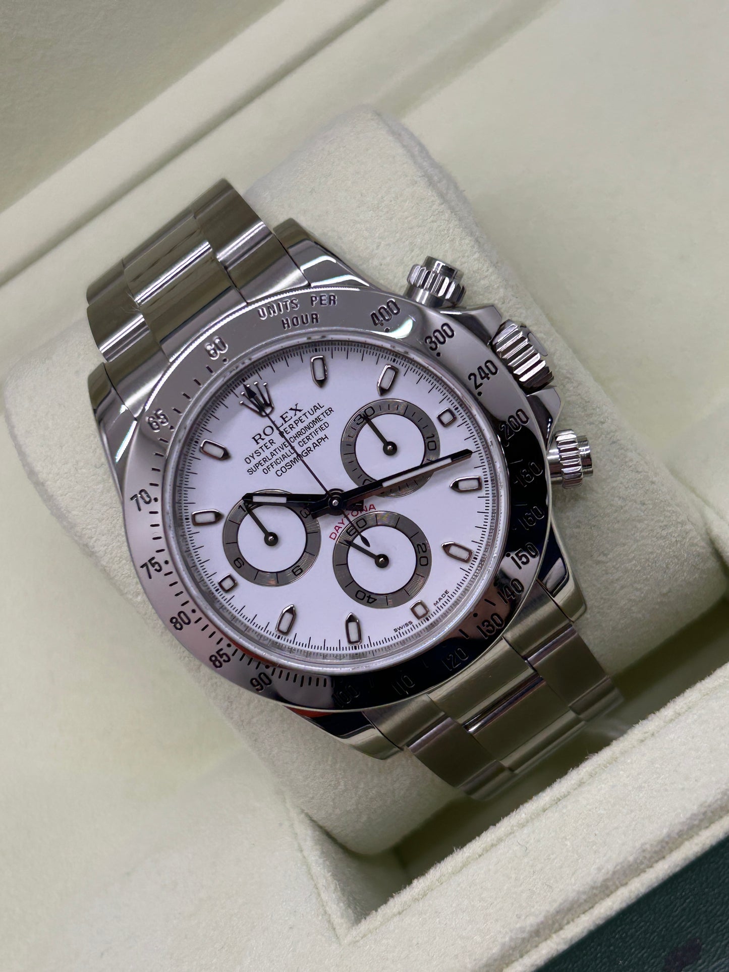 Rolex Daytona White Dial - APH Ref. 116520 - Year 2010