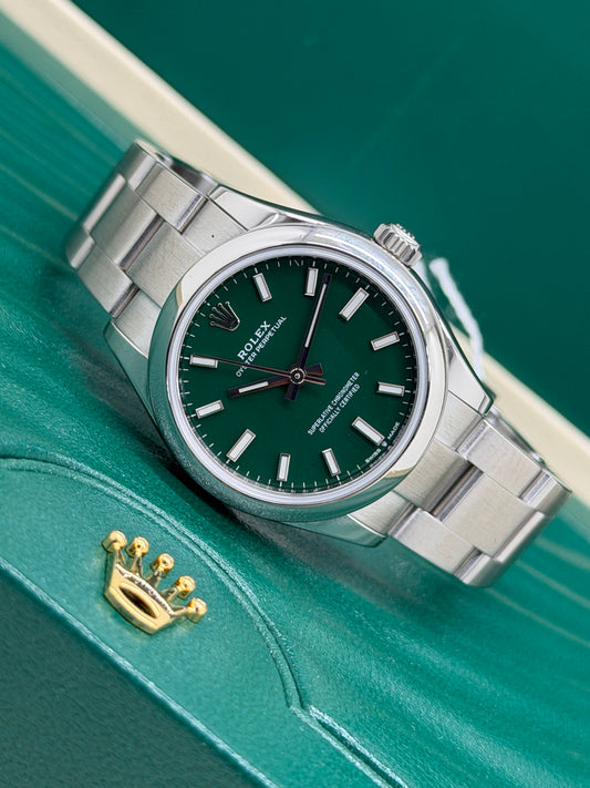 Rolex Oyster Perpetual 31 - Green Dial - Ref.277200 - Year 2022