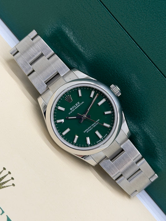 Rolex Oyster Perpetual 31 - Green Dial - Ref.277200 - Year 2022