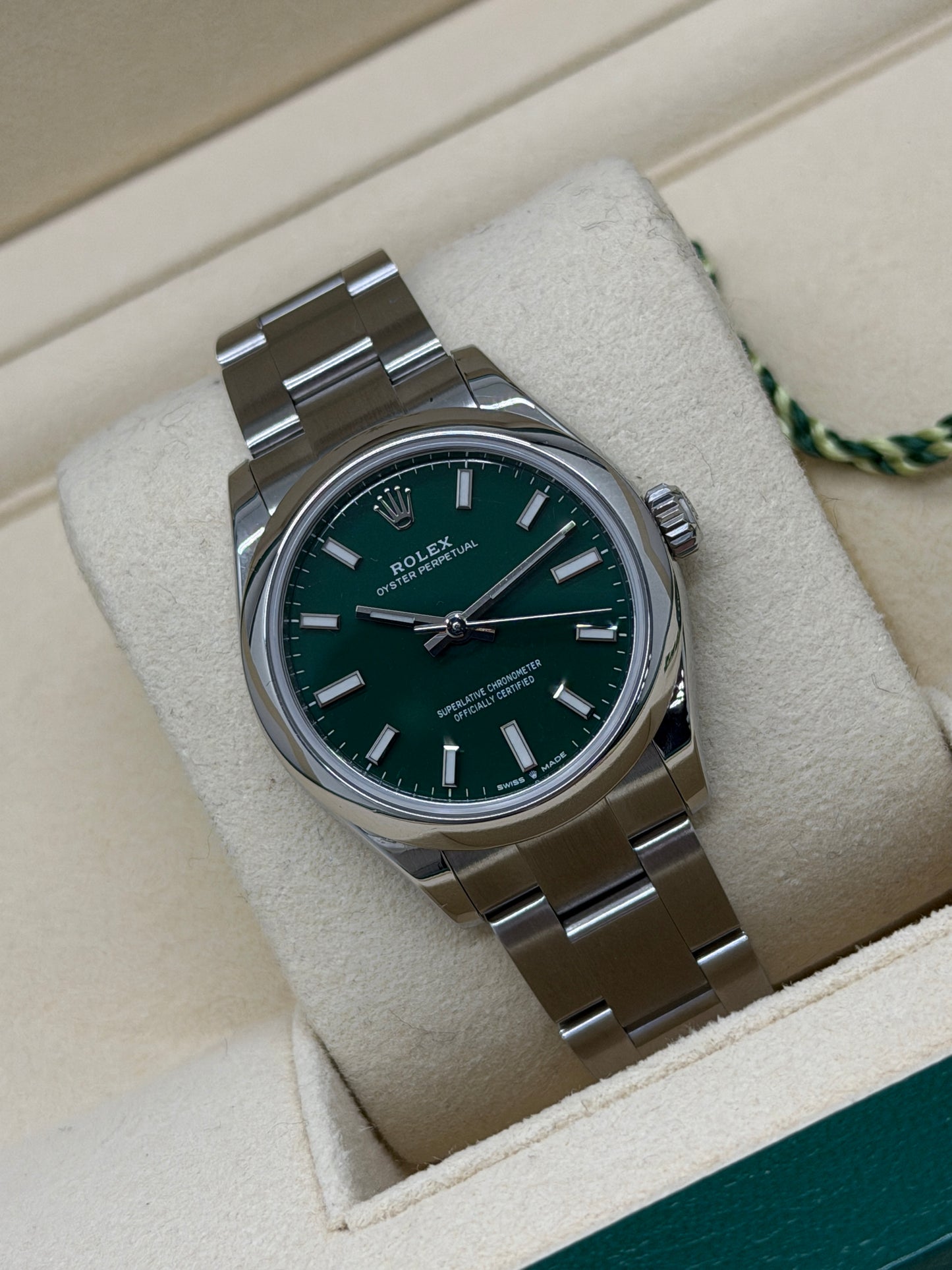 Rolex Oyster Perpetual 31 - Green Dial - Ref.277200 - Year 2022