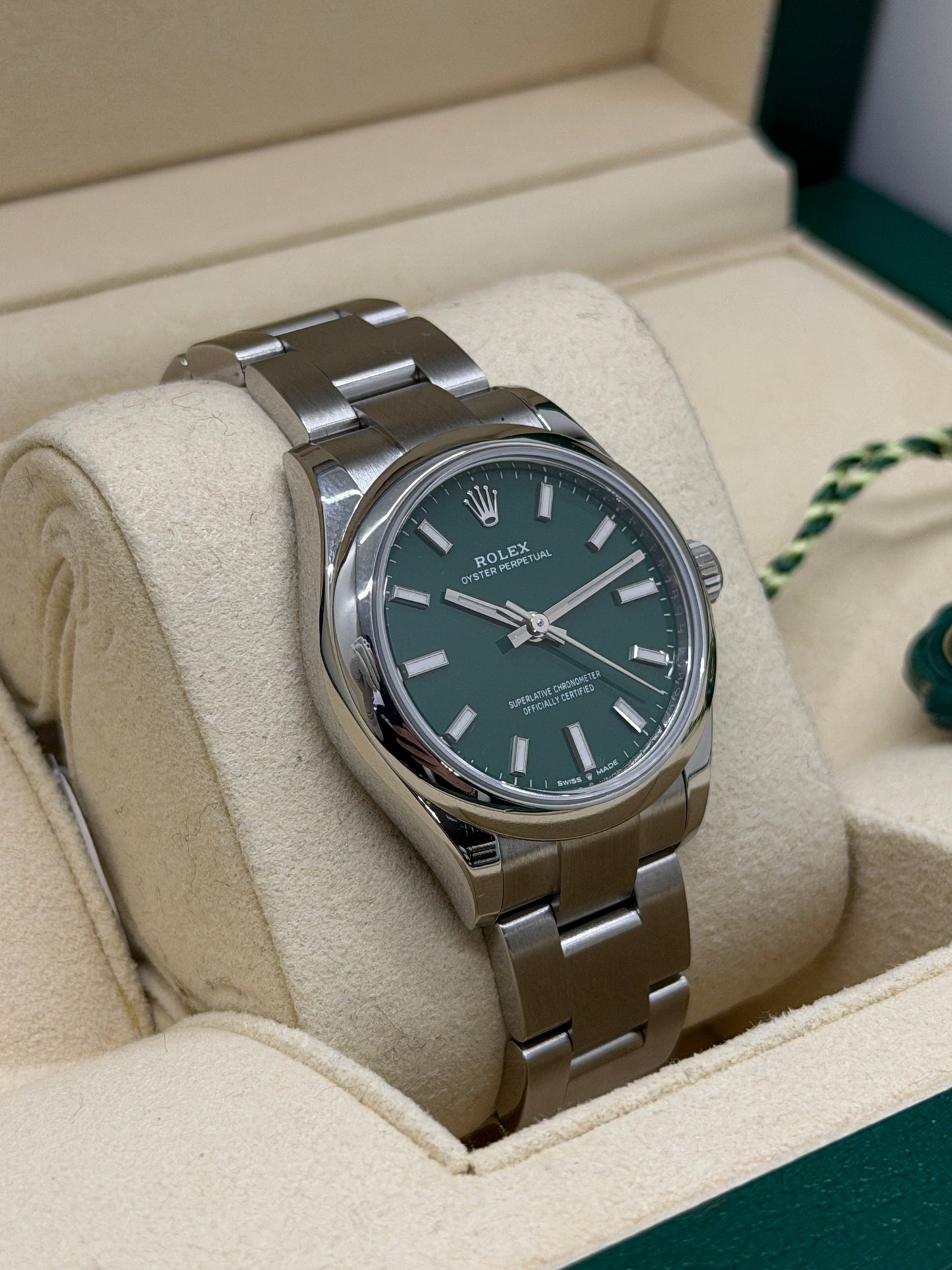 Rolex Oyster Perpetual 31 - Green Dial - Ref.277200 - Year 2022