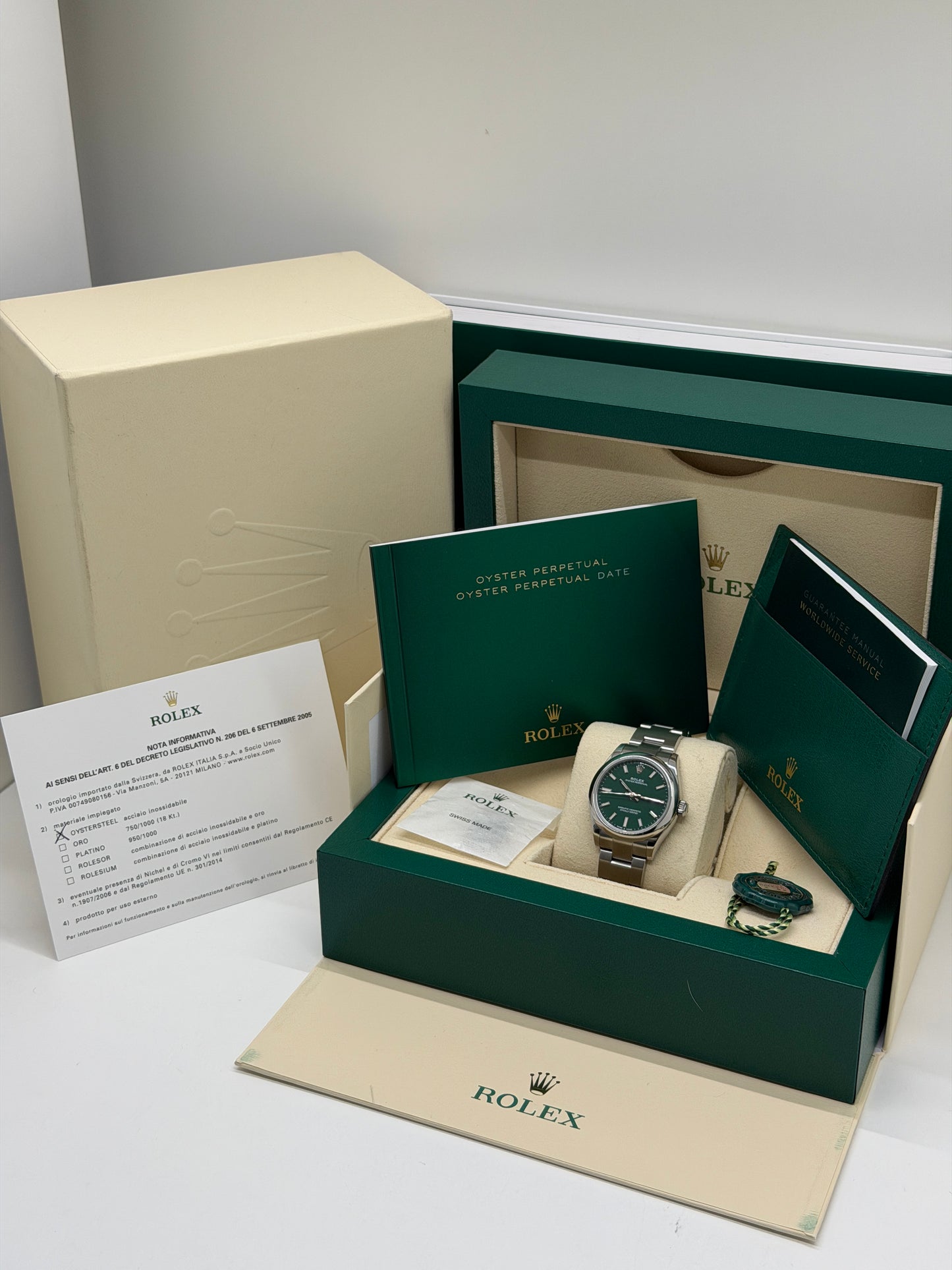 Rolex Oyster Perpetual 31 - Green Dial - Ref.277200 - Year 2022
