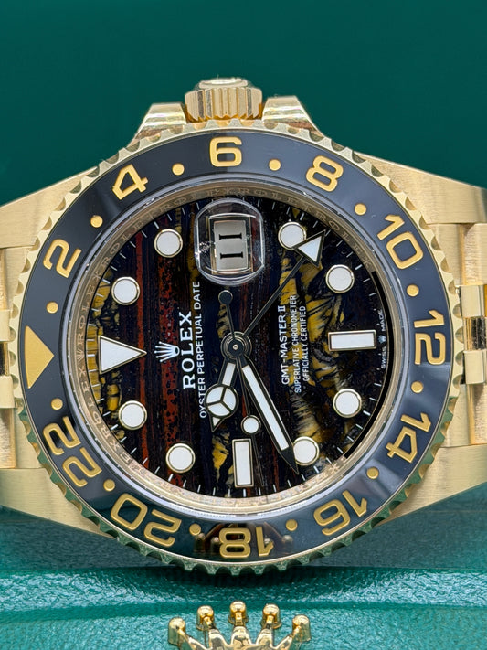 Rolex GMT-Master II Yellow Gold - Iron Tiger Ref. 126718GRNR - Year 2025
