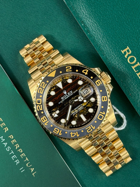 Rolex GMT-Master II Yellow Gold - Iron Tiger Ref. 126718GRNR - Year 2025