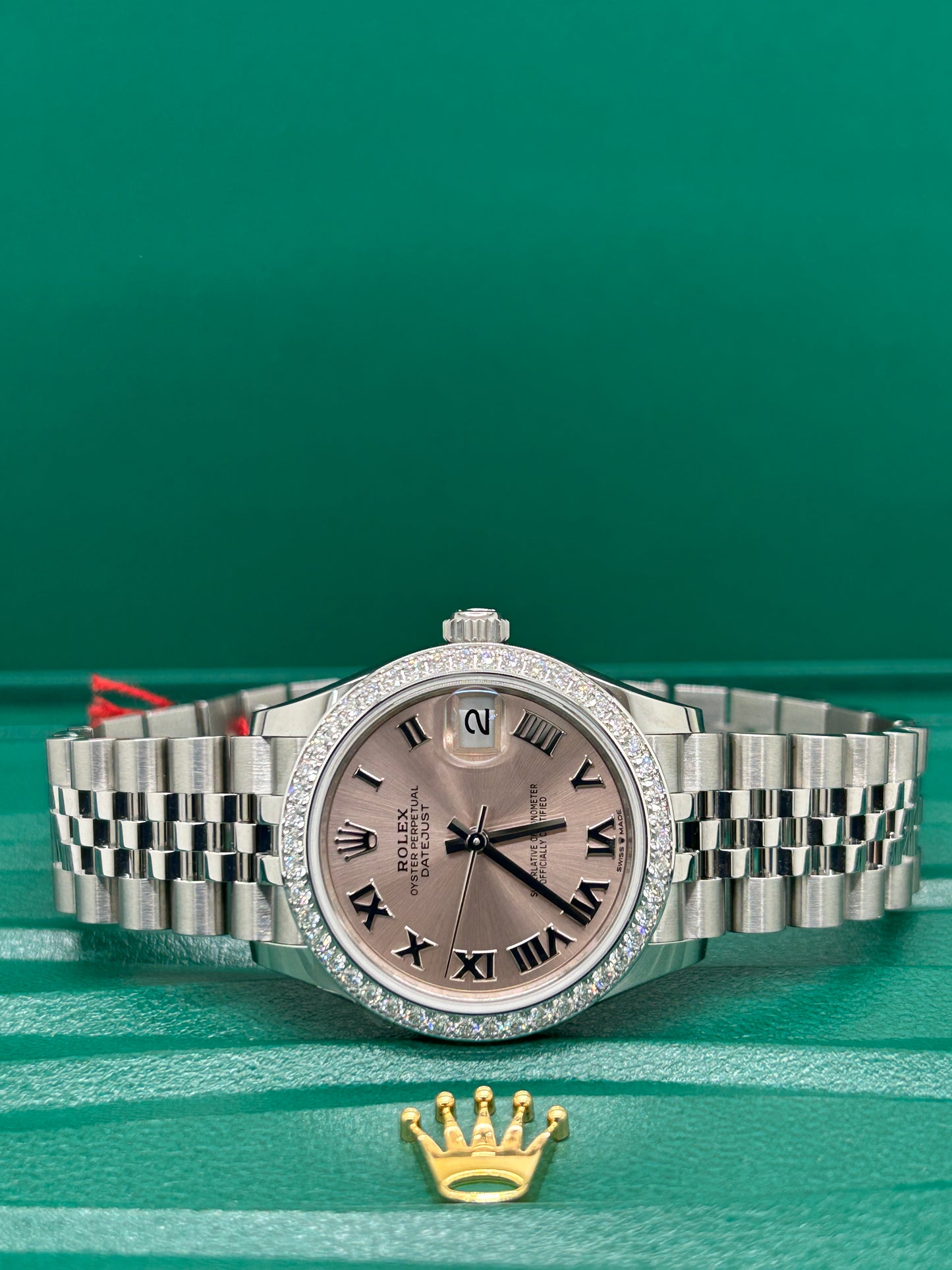 Rolex Datejust 31 - Rose Dial - Diamonds Dial - Ref 278384RBR - New 2025