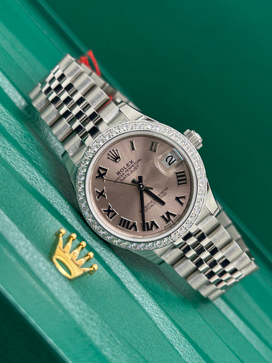 Rolex Datejust 31 - Rose Dial - Diamonds Dial - Ref 278384RBR - New 2025