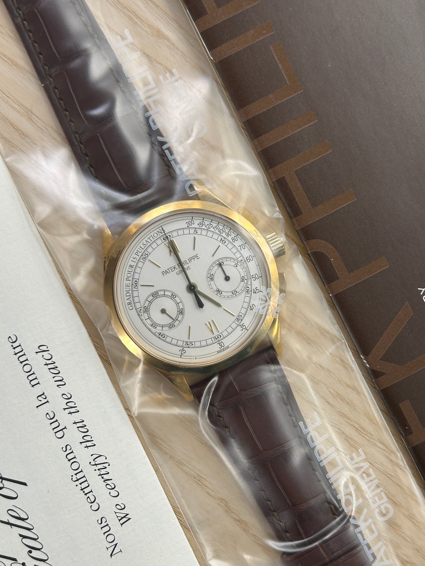 Patek Philippe Chronograph - Ref 5170J-001 -18Kt Yellow Gold - Year 2012 - Factory Sealed