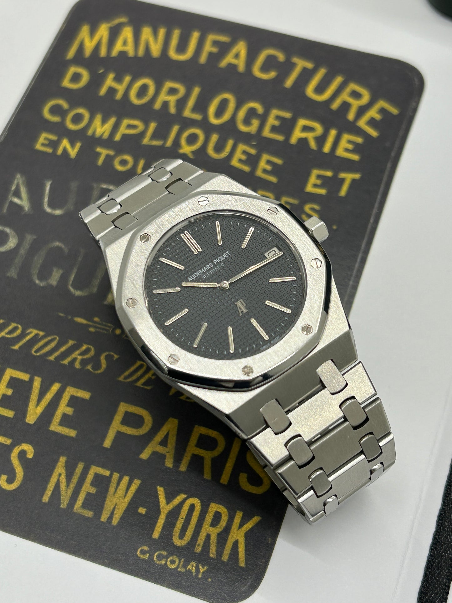 Audemars Piguet Royal Oak Jumbo 39mm Ref 5402ST - Year 1974 - AP Extract + Official Service