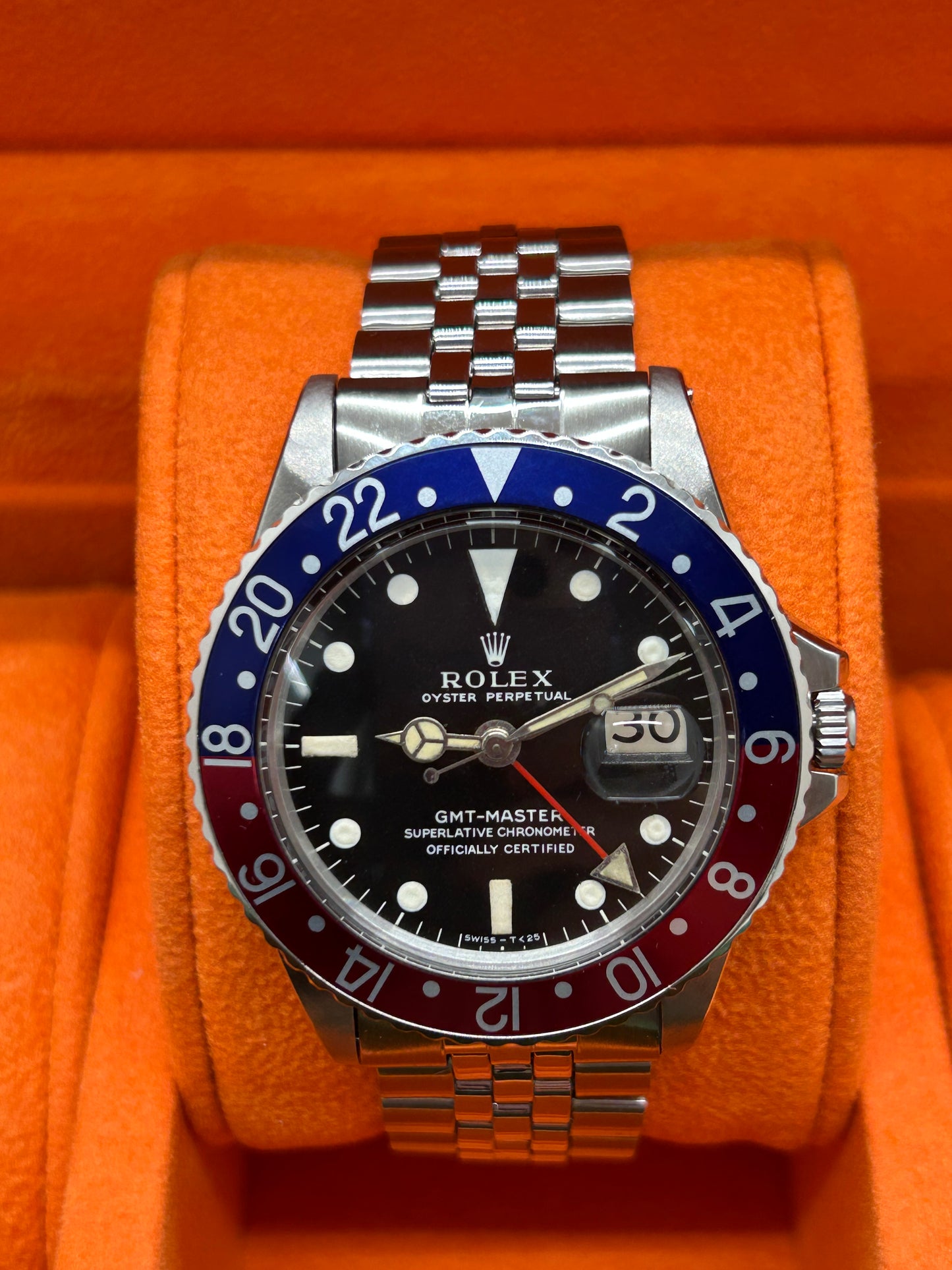 Rolex GMT-Master - Ref 1675 - "Pepsi" Bezel - Year 1970 - Service 2025