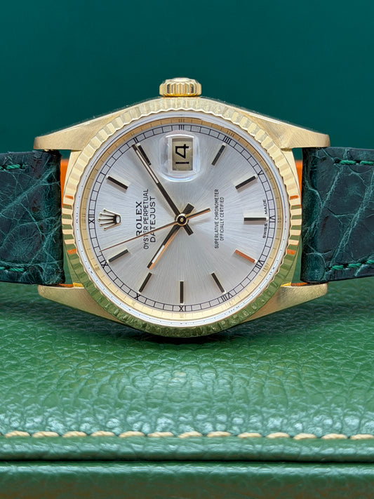 Rolex Datejust 36 - 18Kt Yellow Gold - Champagne Dial Ref 16238