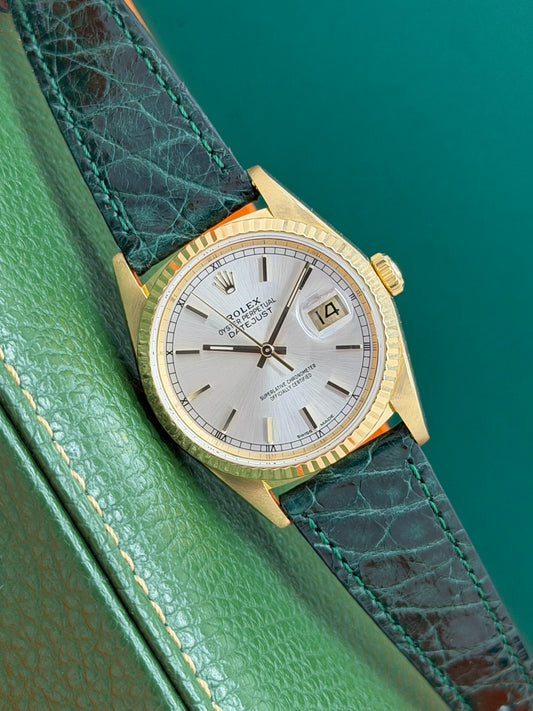 Rolex Datejust 36 - 18Kt Yellow Gold - Champagne Dial Ref 16238