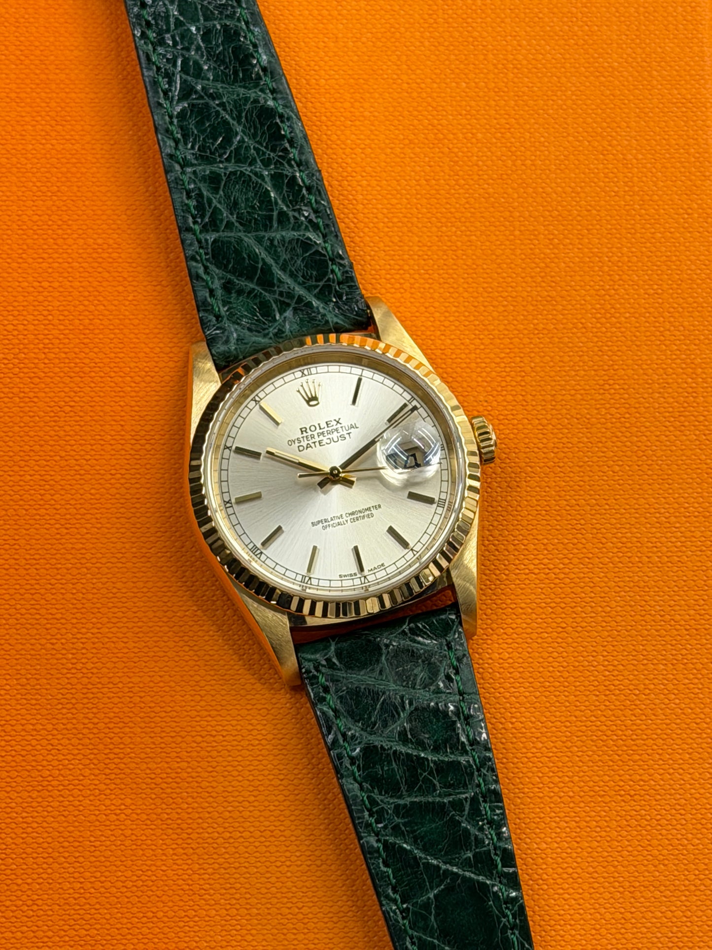 Rolex Datejust 36 - 18Kt Yellow Gold - Champagne Dial Ref 16238
