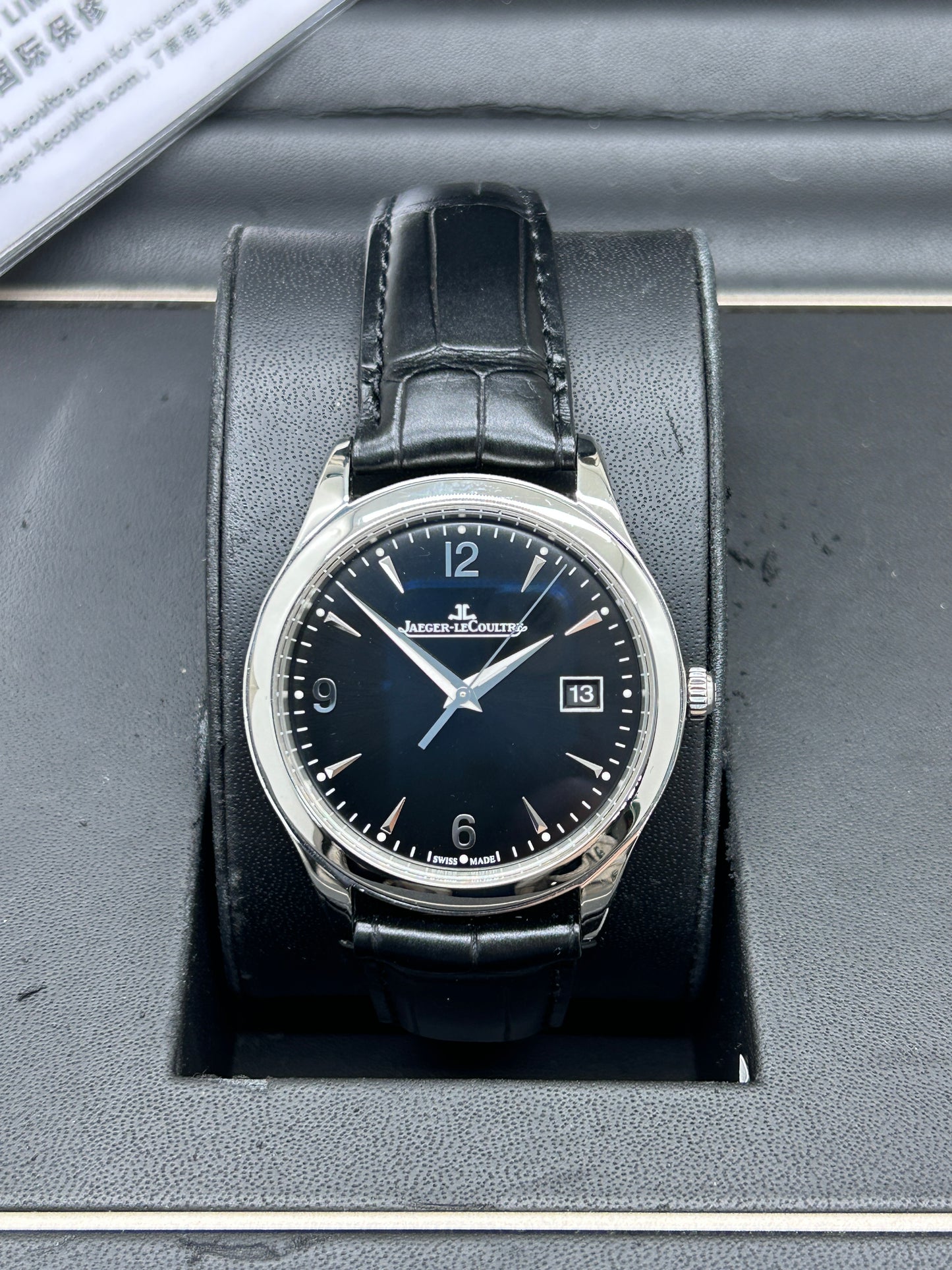 Jaeger-LeCoultre Master Control Date Ref. Q1548470 - Black Dial - Year 2019