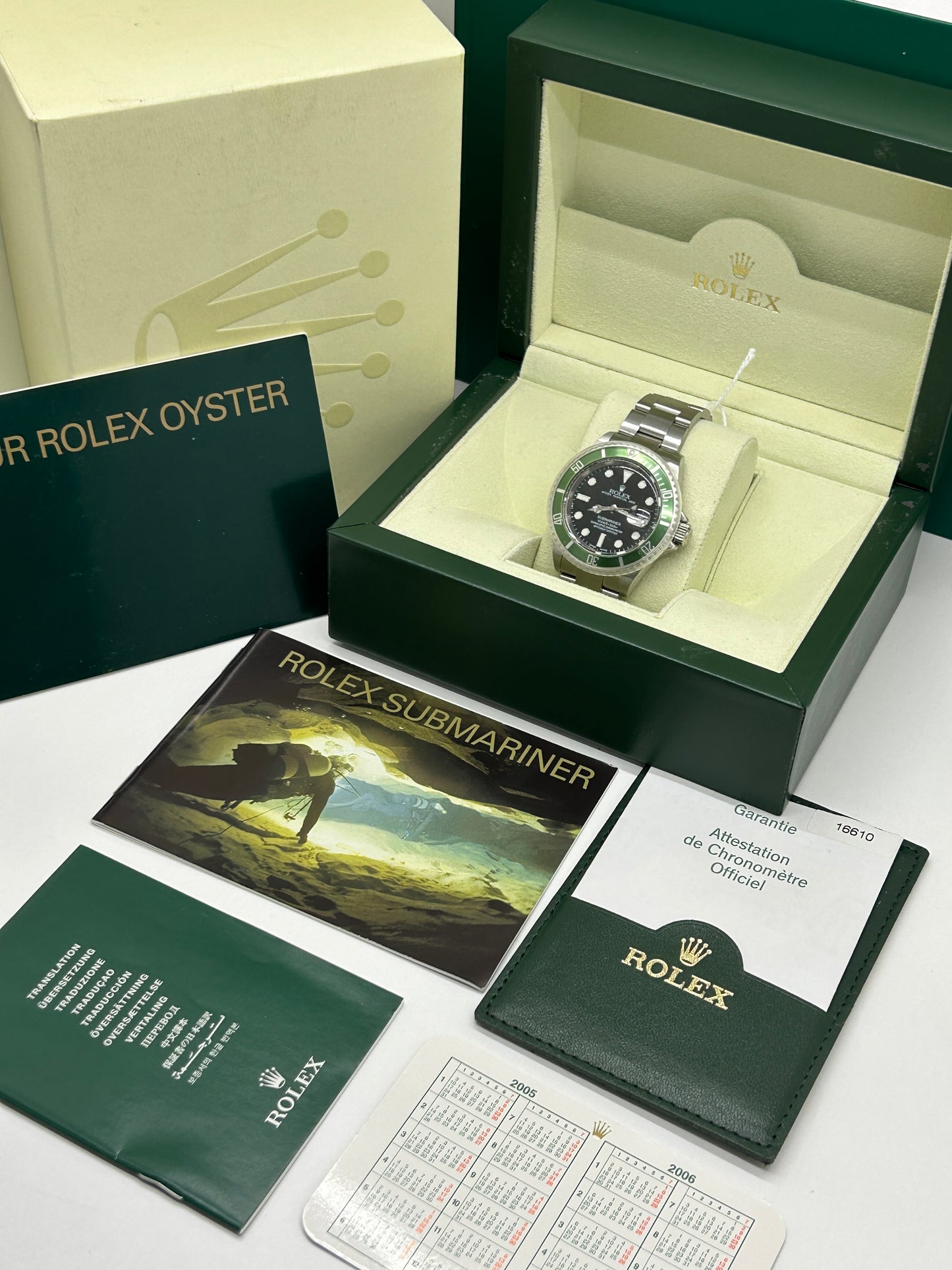 Rolex Submariner Date "Kermit" Ref.16610 - Year 2005