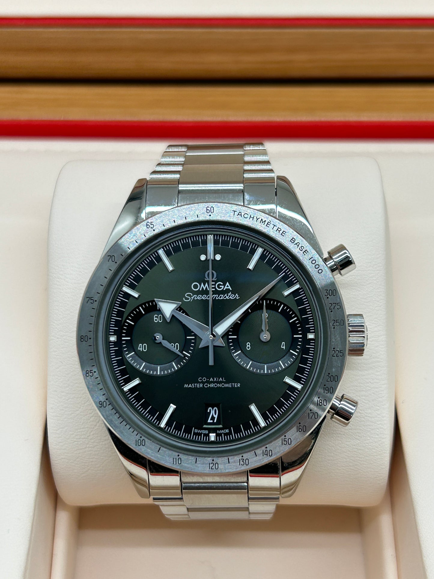 Omega Speedmaster 57 Chronograph - Green Dial - Ref 332.10.41.51.10.001 -  New 2022