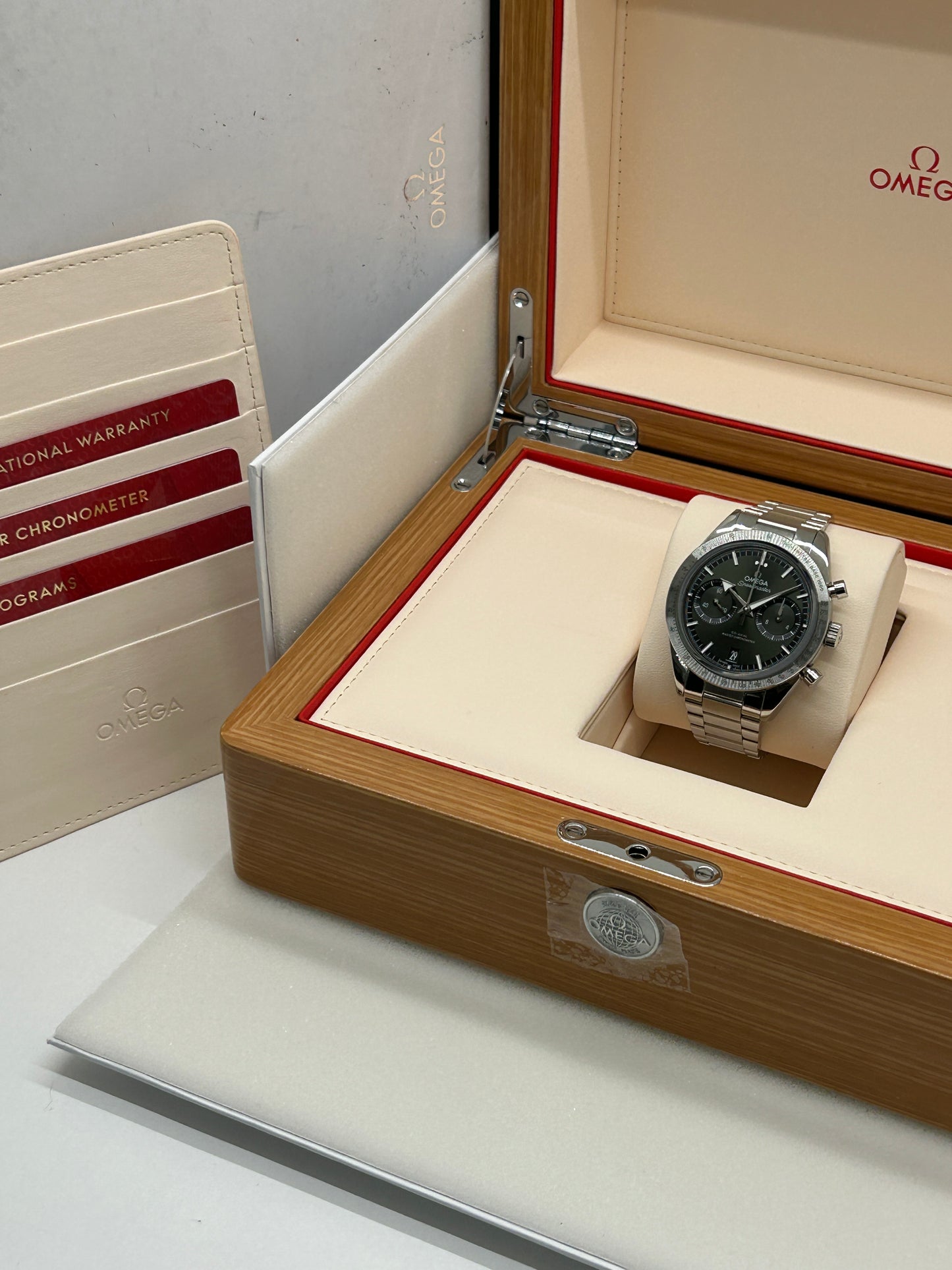 Omega Speedmaster 57 Chronograph - Green Dial - Ref 332.10.41.51.10.001 -  New 2022