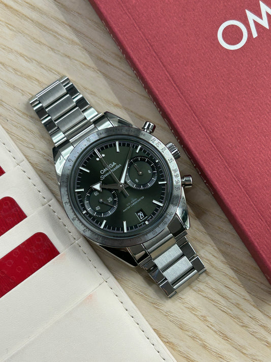 Omega Speedmaster 57 Chronograph - Green Dial - Ref 332.10.41.51.10.001 -  New 2022
