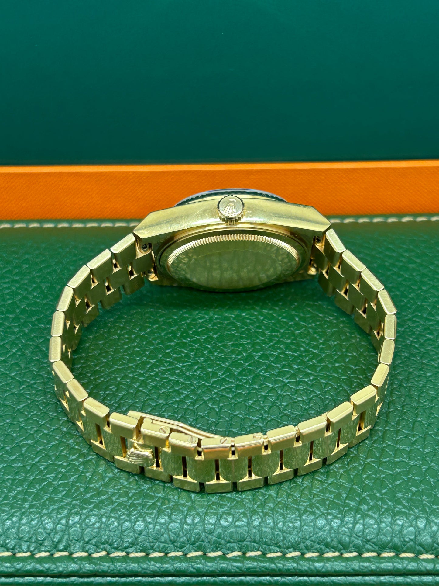 Rolex Day-Date Oysterquartz Gold Dial Ref 19018