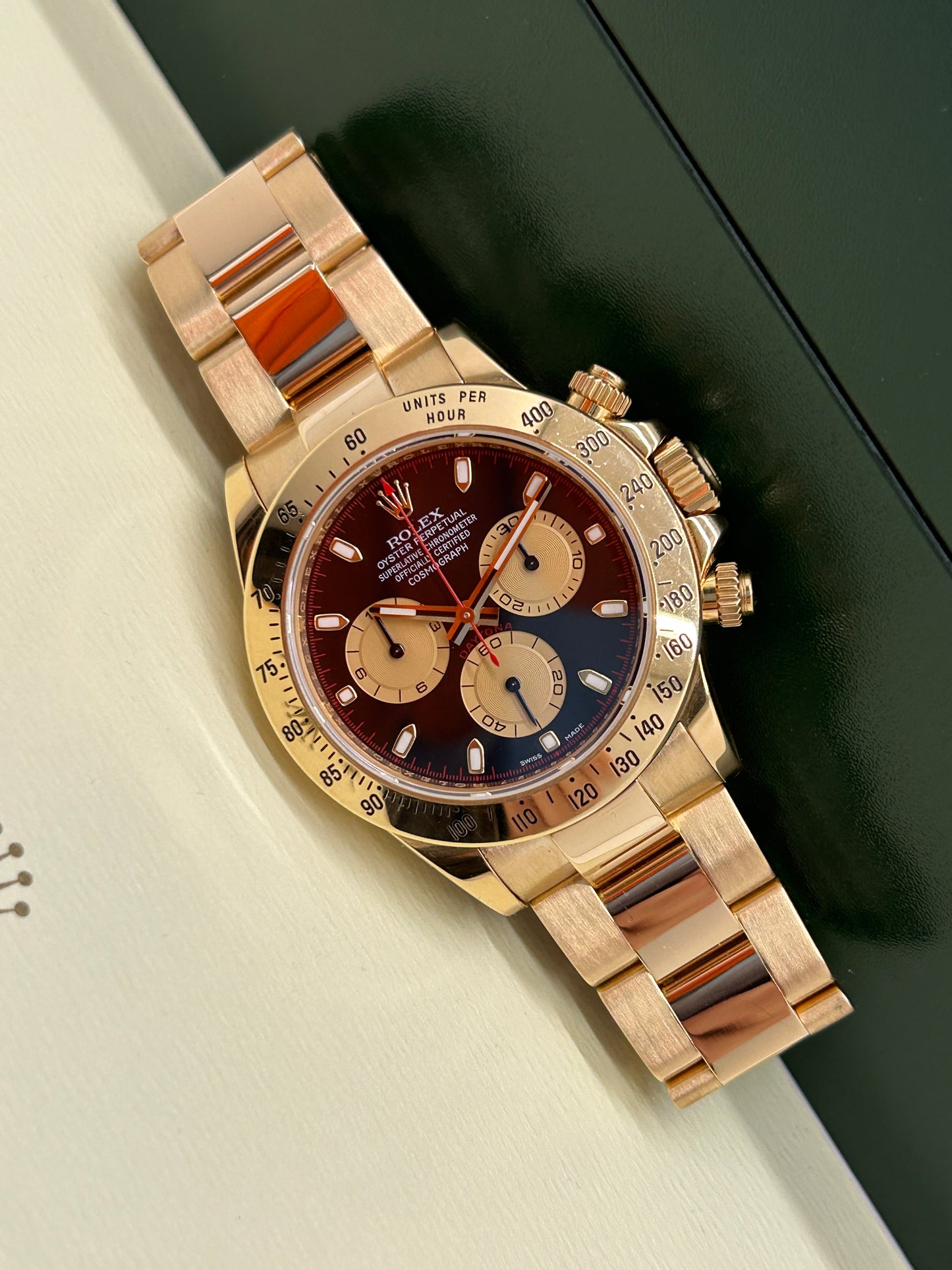 Rolex Daytona - 18Kt Yellow Gold - Paul Newman Dial - Ref 116528 - Year 2014