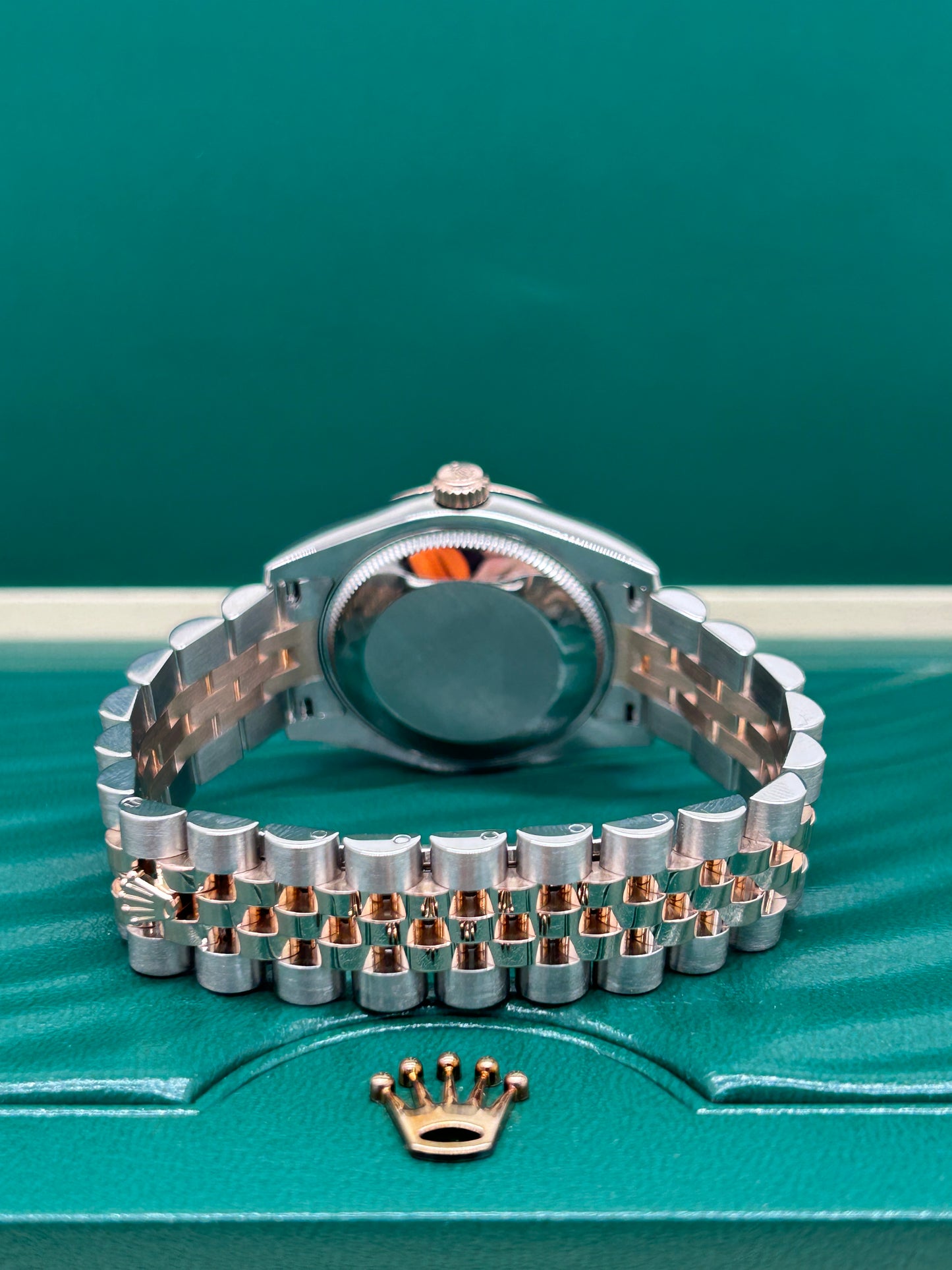 Rolex Datejust 31 - Choco Diamonds Dial - Rose Gold & Steel - Ref 178271 - Year 2018