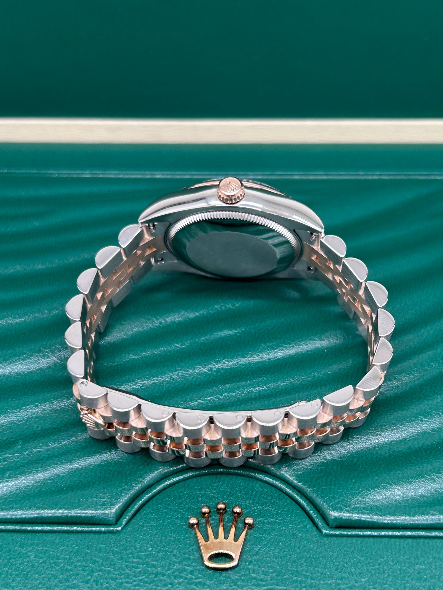 Rolex Datejust 31 - Choco Diamonds Dial - Rose Gold & Steel - Ref 178271 - Year 2018