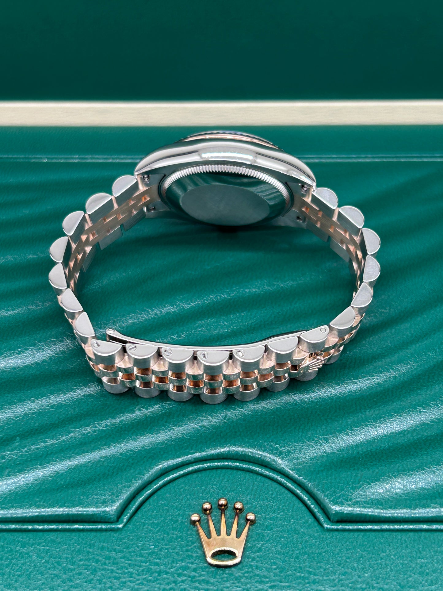 Rolex Datejust 31 - Choco Diamonds Dial - Rose Gold & Steel - Ref 178271 - Year 2018