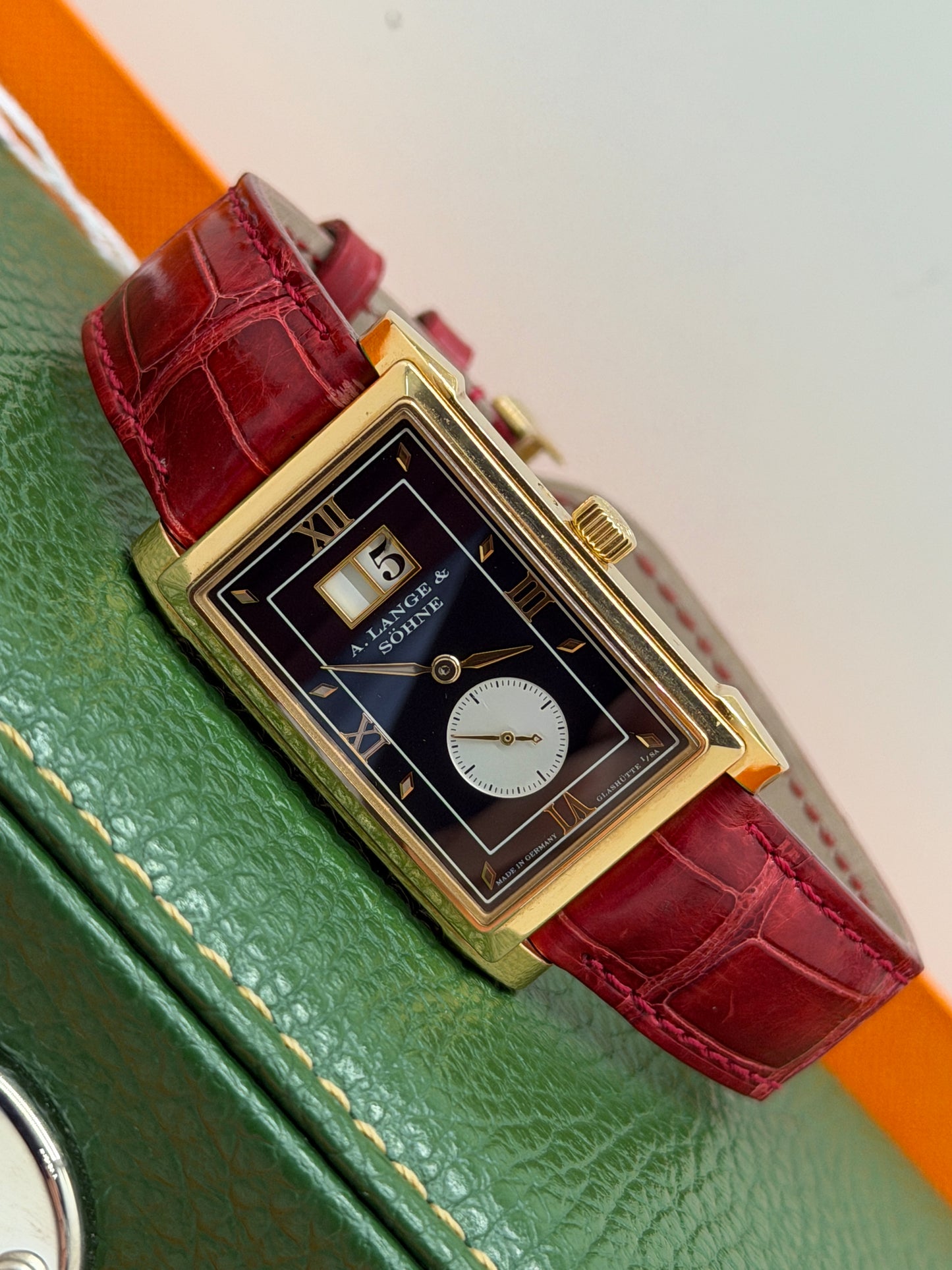 A. Lange & Söhne Cabaret Black Dial - Yellow Gold Ref 107.031